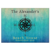 Aquamarines Ombre Sea Naugram Schneidebrett (Vorderseite)