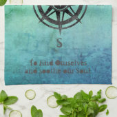 Aquamarines Ombre Sea Nautic Geschirrtuch (Gefaltet)