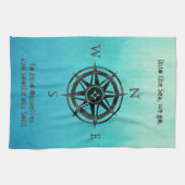 Aquamarines Ombre Sea Nautic Geschirrtuch (Horizontal)