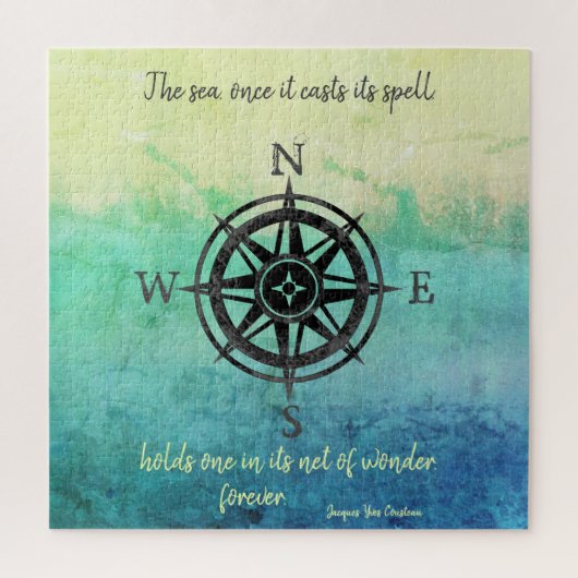 Aquamarines Ombre Sea Puzzle (Vertikal)