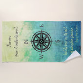 Aquamarines Ombre Sea Strandtuch (Vorderseite)