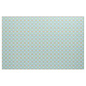 Aquamarines Orangefarbenes, grünes Retro-Chic-Ikat Stoff (Fat Quarter (45,7 x 55,9 cm))