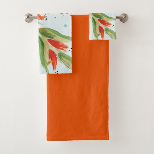 Aquamarines orangefarbenes und Set (Insitu)
