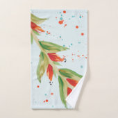 Aquamarines orangefarbenes und Set (Handtuch)