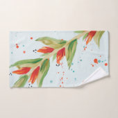 Aquamarines orangefarbenes und Set (Handtuch)