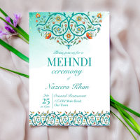 Aquamarines orientalisches Schmuckmuster islamisch