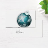 Aquamarines Ornament Tag Business Card (Schreibtisch)