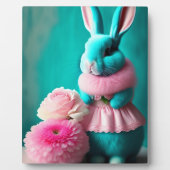 Aquamarines Ostern Portrait Tabletop Fotoplatte (Vorderseite)