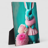 Aquamarines Ostern Portrait Tabletop Fotoplatte (Seite)