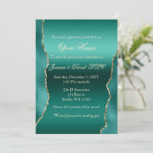 Aquamarines Party für Unternehmen Einladung (Stehend Vorderseite)