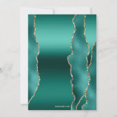 Aquamarines Party für Unternehmen Einladung (Rückseite)