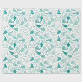 Aquamarines Party Geschenkpapier (Flach)