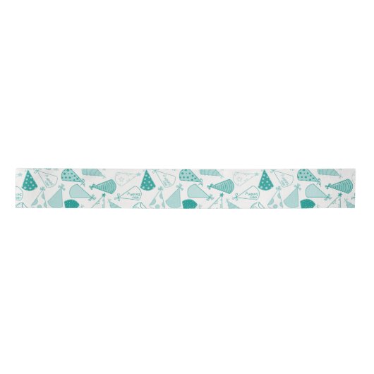 Aquamarines Party Satinband (Vorderseite)