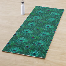 Aquamarines Peacock Feathers-Muster
