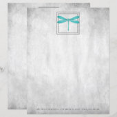 Aquamarines Personalisiertes Libelle (Vorne/Hinten)