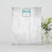 Aquamarines Personalisiertes Libelle (Stehend Vorderseite)