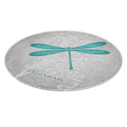 Aquamarines Personalisiertes Schneidebrett (Ecke)