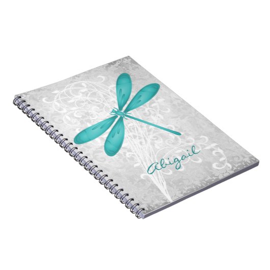 Aquamarines Personalisiertes SpiralNotebook für di Notizblock (Rechte Seite)