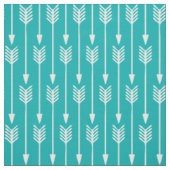 Aquamarines Pfauenpfeil Stoff (Muster)