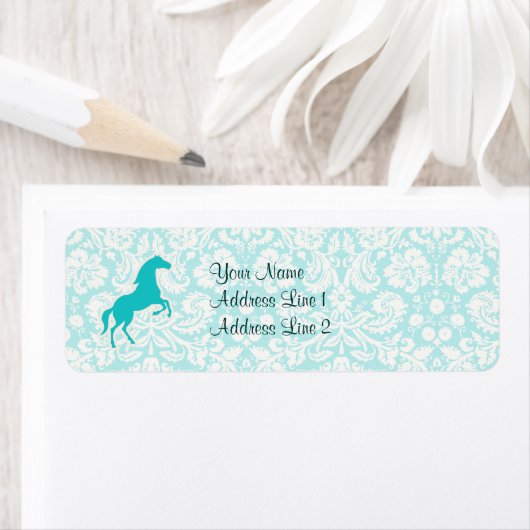 Aquamarines Pferd (Insitu)