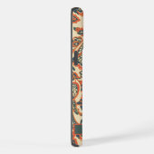 Aquamarines Pfirsichpfirsich Orange Paisley iPhone Hülle (Rechte Seite)