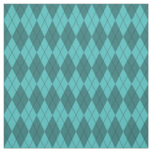 Aquamarines Rauten-Muster-Gewebe Stoff