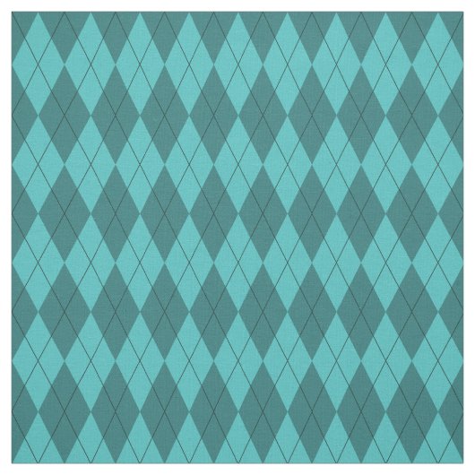 Aquamarines Rauten-Muster-Gewebe Stoff (Muster)