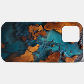 Aquamarines Resin- und Brennholzdesign Case-Mate iPhone Hülle (Rückseite (Horizontal))