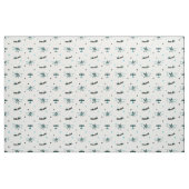 Aquamarines Retro-Flugzeugmuster Stoff (Fat Quarter (45,7 x 55,9 cm))