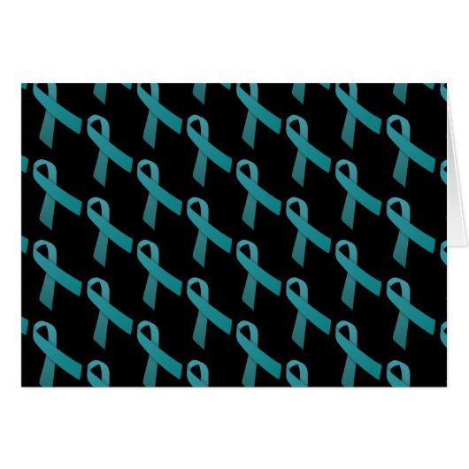 Aquamarines Ribbbons gepolstertes Muster (Vorderseite (Horizontal))
