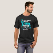 Aquamarines Ribbon Tourette Syndrome Awareness Fig T-Shirt (Vorne ganz)