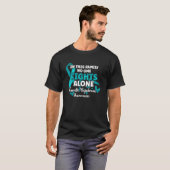 Aquamarines Ribbon Tourette Syndrome Awareness Fig T-Shirt (Vorne ganz)