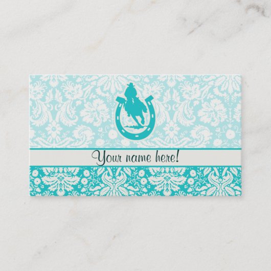 Aquamarines Rodeo Visitenkarte (Vorderseite)