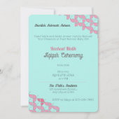 AQUAMARINES Rosa, Baby Girl Aqiqah Baby Dusche Einladung (Vorderseite)