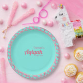 AQUAMARINES Rosa, Baby Girl Aqiqah Baby Dusche Pappteller (Party)