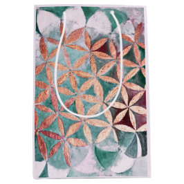 Aquamarines Rosa Pastellfarben Abstraktes Wasserfa Mittlere Geschenktüte