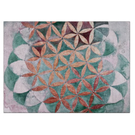 Aquamarines Rosa Pastellfarben Abstraktes Wasserfa Schneidebrett