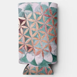 Aquamarines Rosa Pastellfarben Abstraktes Wasserfa Selters Dosenkühler