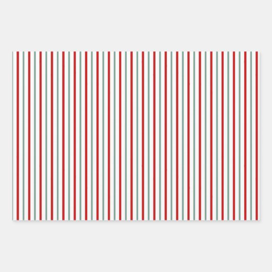 Aquamarines Rotschneeflockenmuster Geschenkpapier Set (Vorderseite 2)