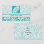 Aquamarines Rugby Visitenkarte (Vorne/Hinten)