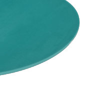 Aquamarines Rundglas Schneidebrett (Ecke)