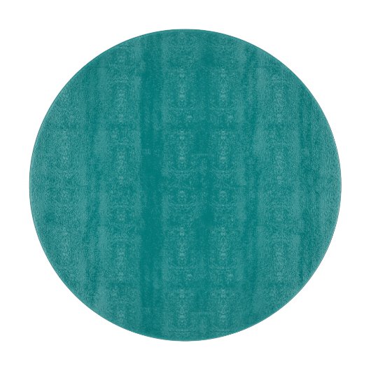 Aquamarines Rundglas Schneidebrett (Vorderseite)
