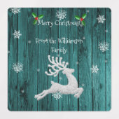 Aquamarines Rustikales Weihnachtsgebäck Etiketten (Design 1)