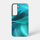 Aquamarines Satin Samsung Galaxy Hülle (Rückseite)