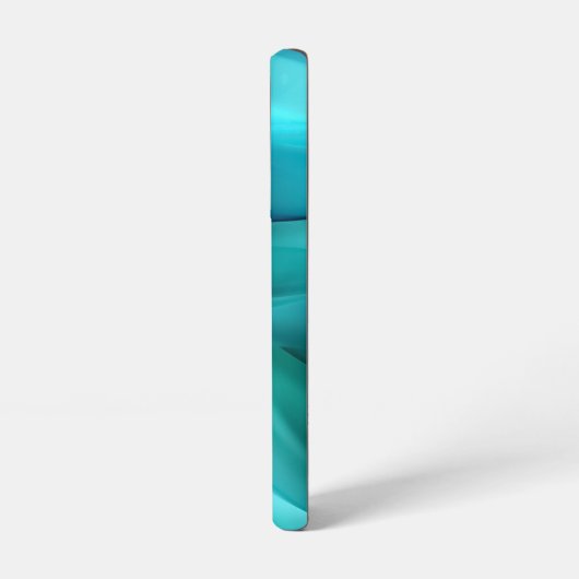 Aquamarines Satin Samsung Galaxy Hülle (Linke Seite)