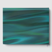 Aquamarines Satin- und Peacock-Gästebuch Gästebuch (Rückseite)