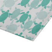 Aquamarines Schildkrötenmuster Schneidebrett (Ecke)