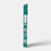 Aquamarines Schneeflockenmuster  Case-Mate iPhone Hülle (Rückseite / Rechts)