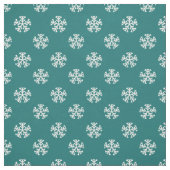 Aquamarines Schneeflockenmuster Stoff (Muster)