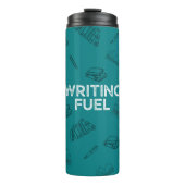 Aquamarines Schreiben von Fuel Travel Mug Thermosbecher (Vorderseite)